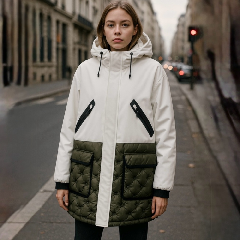 UAS Under Armour Sportswear
Colorblock Quilted Technical Parka
Jacket Sz M
